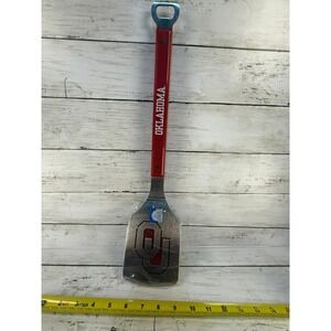 Oklahoma‎ Sooners Sportula BBQ Spatula Grill Tool Stainless Steel Bottle Opener